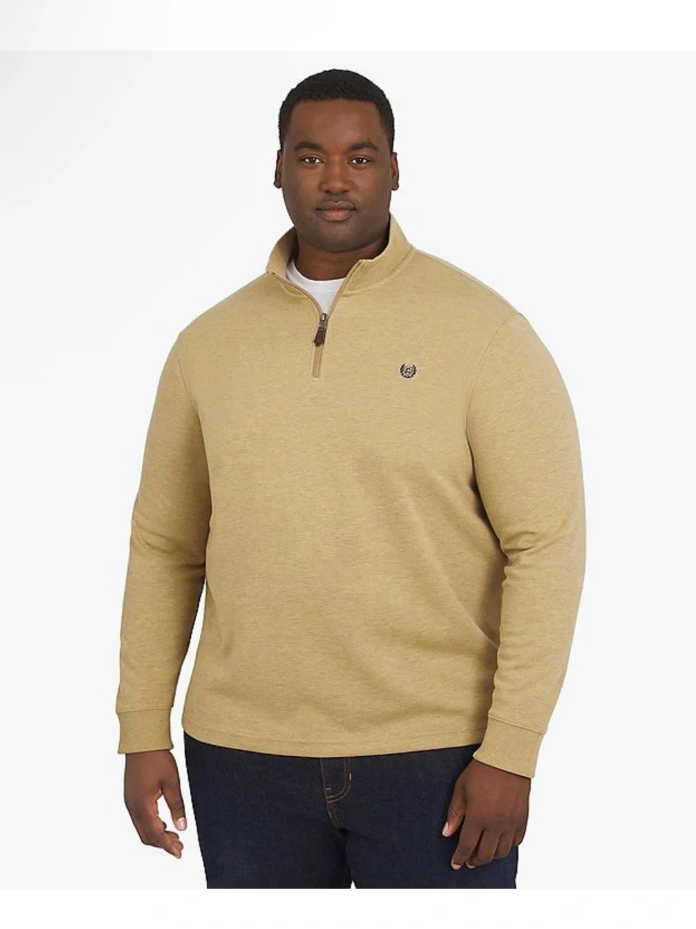 Big & Tall Men’s Chaps Long Sleeve 1/4 Zip Knit Sweater Size XL Tall NWT